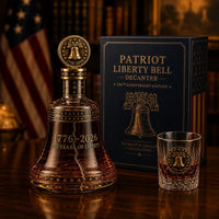 700ml Liberty Bell Decanter + 1 Matching Thick-Bottom Glass