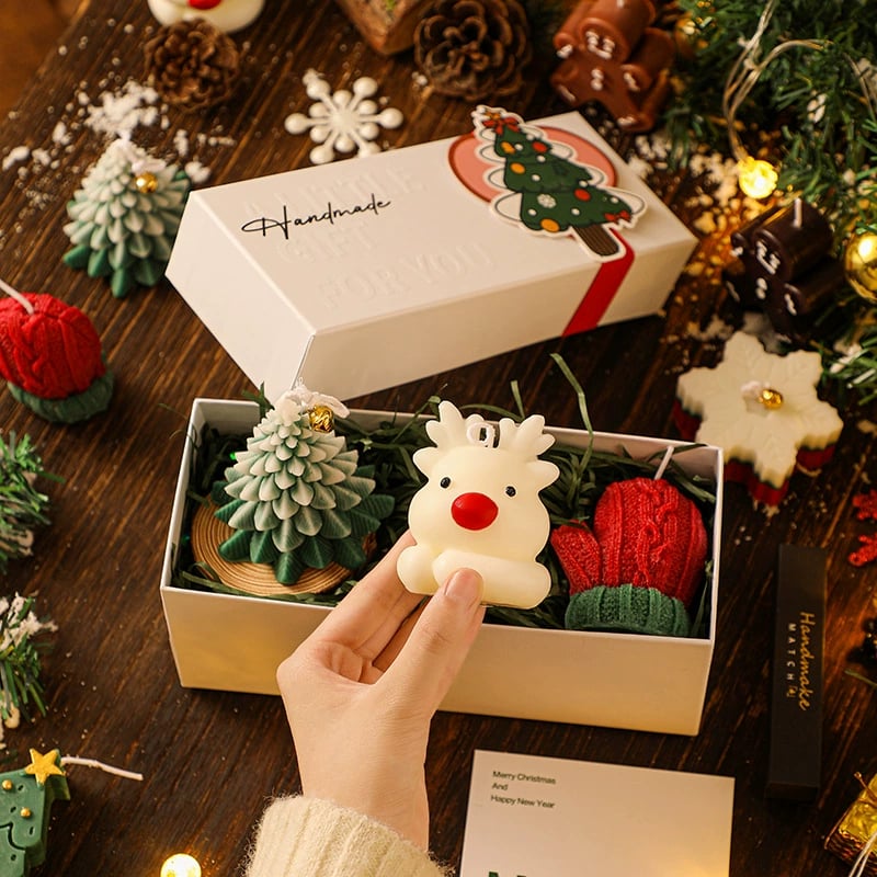 🎅Handmade Christmas Scented Candle Gift Set: A Festive Essential for Atmosphere & Gifting🕯️🎄
