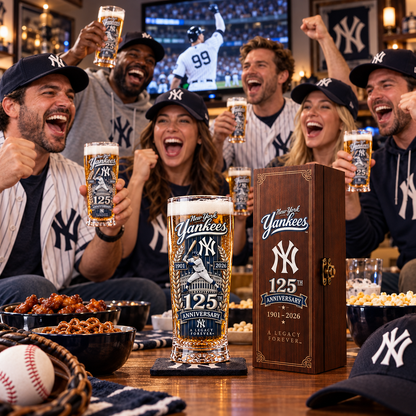 🏆 Let’s Go Tribe! 125th Anniversary Commemorative Pint Glass🎁
