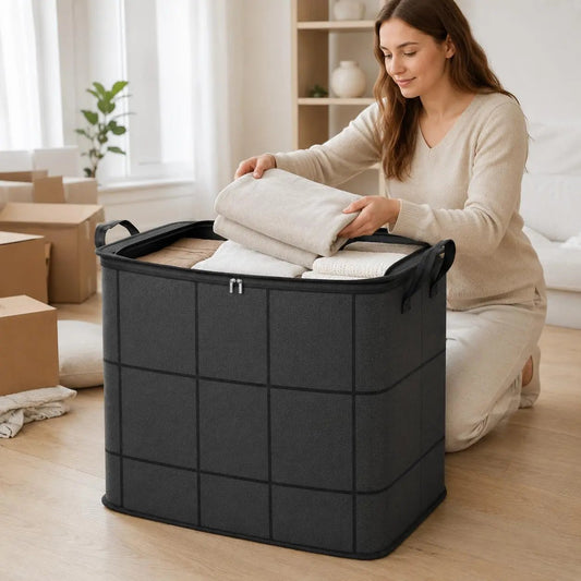 💥70% OFF Factory Clearance –📦Foldable Storage Tote – Waterproof, Dustproof, Big & Portable 🌟