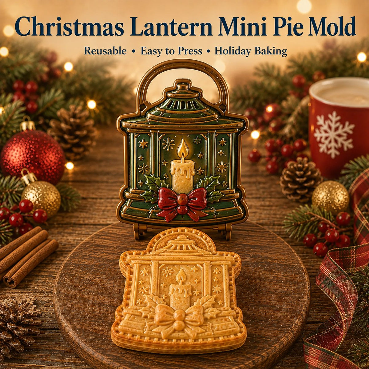 🔥🔥Only $12.99 Last Day Promotion!✨ 🎄16-Design Christmas Mini Pie Mold Collection 🥧