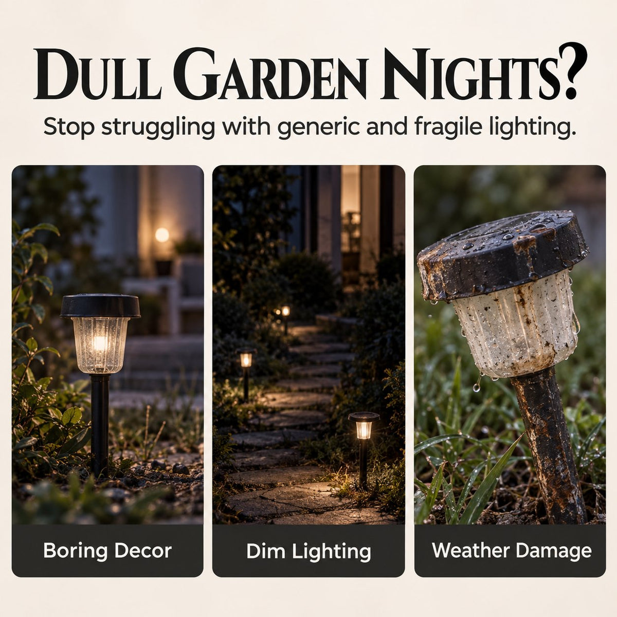 Gothic Dark Angel Starlight Waterfall Outdoor Resin Garden Light