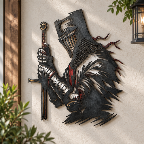 Medieval Knight Metal Wall Decor