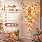 ✨ Winged Garden Light – Enchanting Floral Wall Decor ✨
