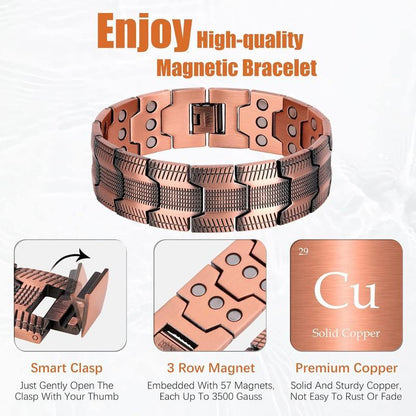 🔥LAST DAY 49% OFF-Copper magnetic bracelet——Relieve fatigue and promote blood circulation🔥