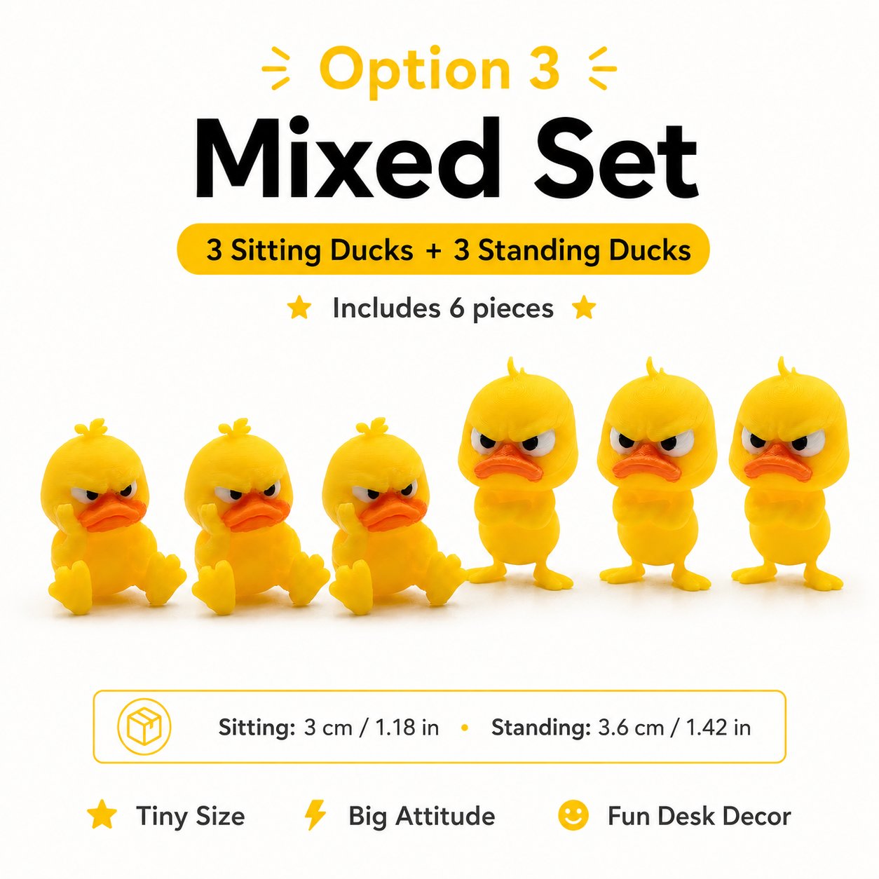 🔥🎁😠 Angry Duck Desk Figurine — Add a Tiny Attitude to Your Space! 🐥