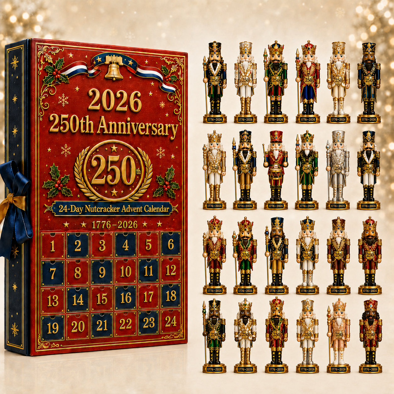 ✨250th Anniversary Nutcracker Christmas Countdown Calendar Blind Box Set
