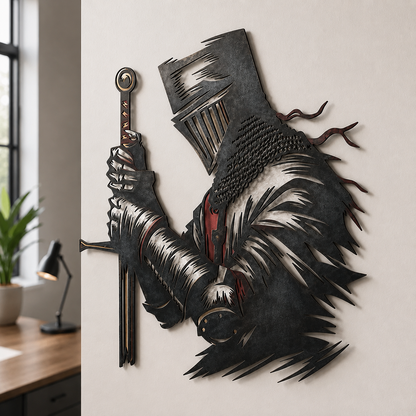 Medieval Knight Metal Wall Decor