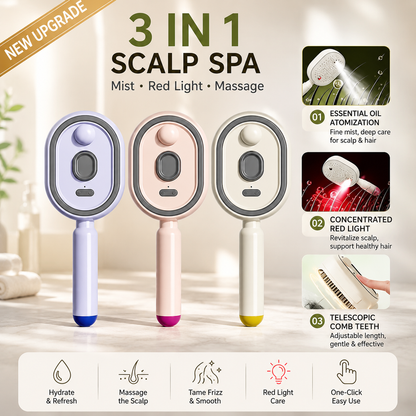 🌸LAST DAY 50% OFF✨Steam Mist Straightening Comb – Easy Salon-Like Hair