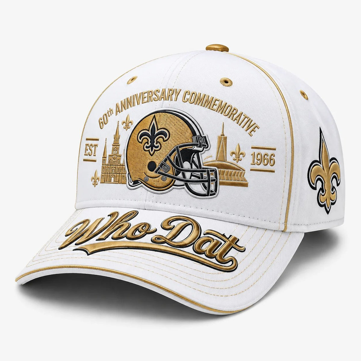 🇺🇸 Last Day Promo: 49% OFF⚜️🏈Who Dat 60th Anniversary Baseball Cap
