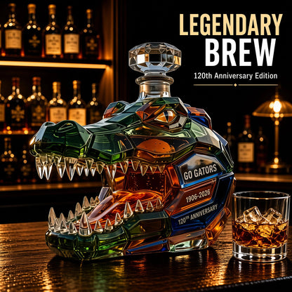 🐊 120th Anniversary Alligator Decanter – Bold Gator Spirit Meets Timeless Craftsmanship | Collector’s Edition 🐊✨