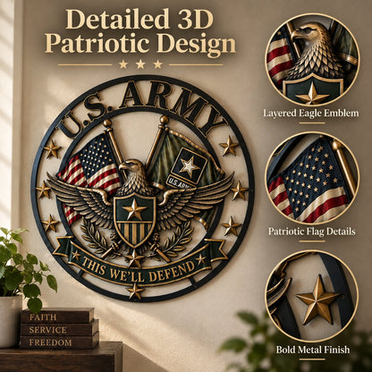 U.S. Army Tribute Wall Decor
