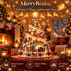 🎄Christmas Village Projection Centerpiece – 4 Themed Villages