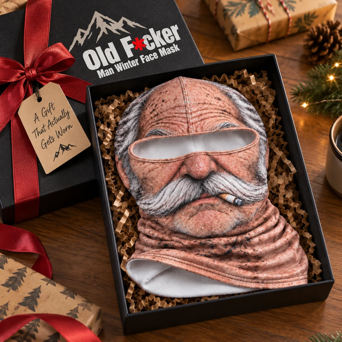 🔥LAST DAY 49% OFF- ☠️Old F*cker Man Winter Face Mask😎Funny Ski & Snowboard Balaclava ⛷️❄️
