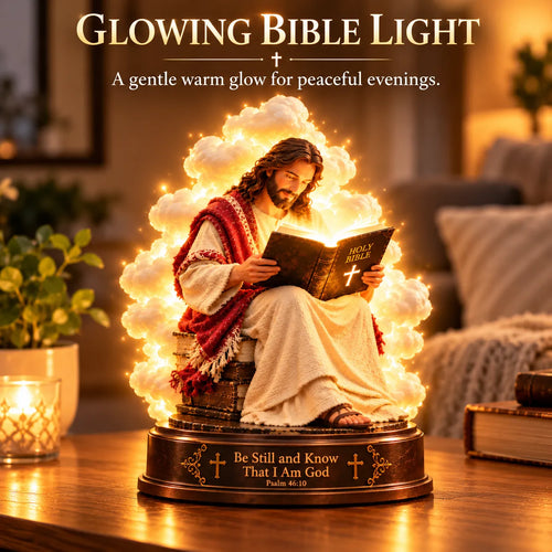 ✨ Jesus Reading Bible Night Light™