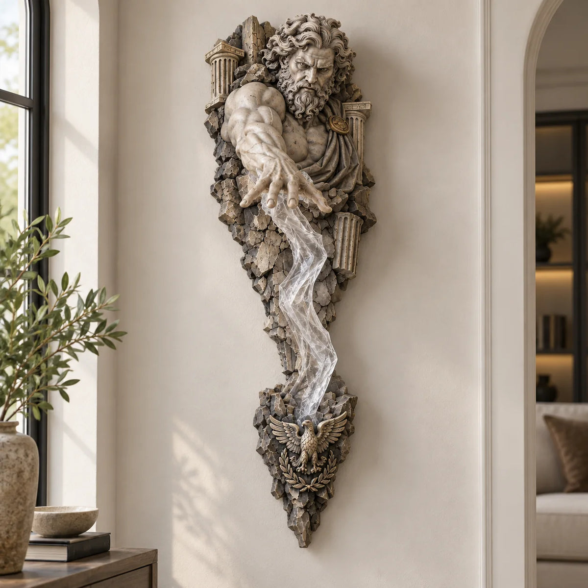 ⏰Limited Stock 50% OFF -  ⚡🌊 Mythological Sculpture Wall Lamp Collection 🏛️✨