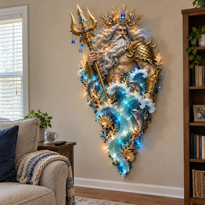 ✨Last Day 49% Off🔱👑Poseidon's Ocean Kingdom🌊Illuminated Ocean Wall Sculpture Collection