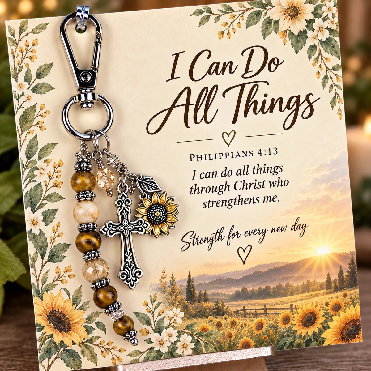 ⏳ Last Day 49% OFF – ✝️ Christian Scripture Keepsake Keychain | 23 Faith-Inspired Designs with Matching Devotional Card 🤍