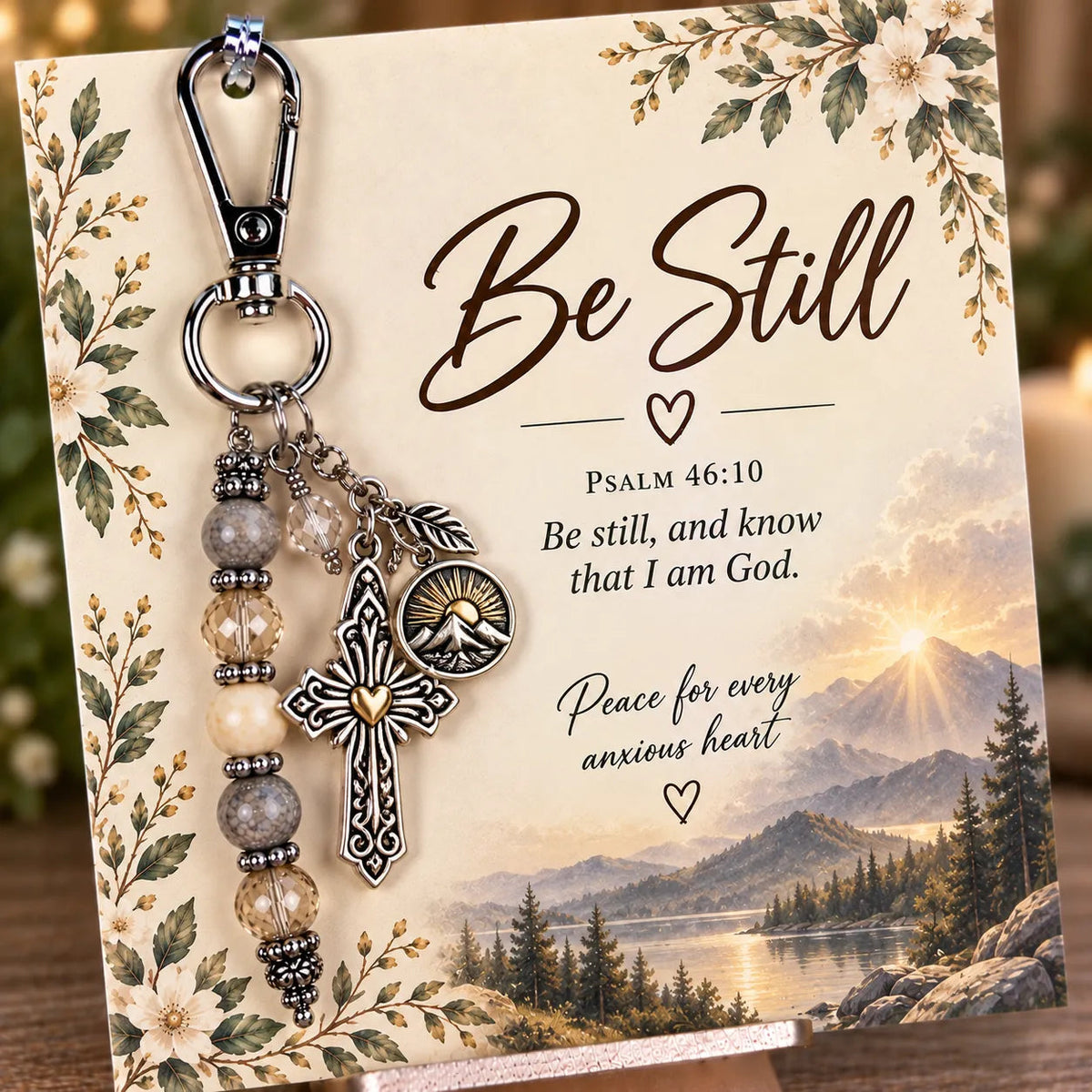 ⏳ Last Day 49% OFF – ✝️ Christian Scripture Keepsake Keychain | 23 Faith-Inspired Designs with Matching Devotional Card 🤍