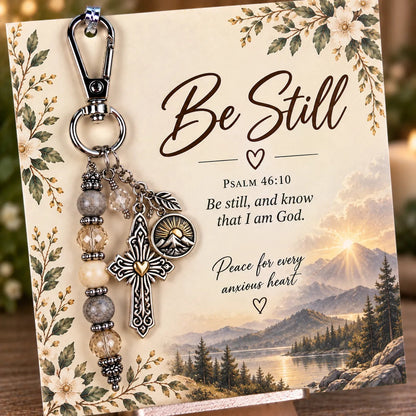 ⏳ Last Day 49% OFF – ✝️ Christian Scripture Keepsake Keychain | 23 Faith-Inspired Designs with Matching Devotional Card 🤍