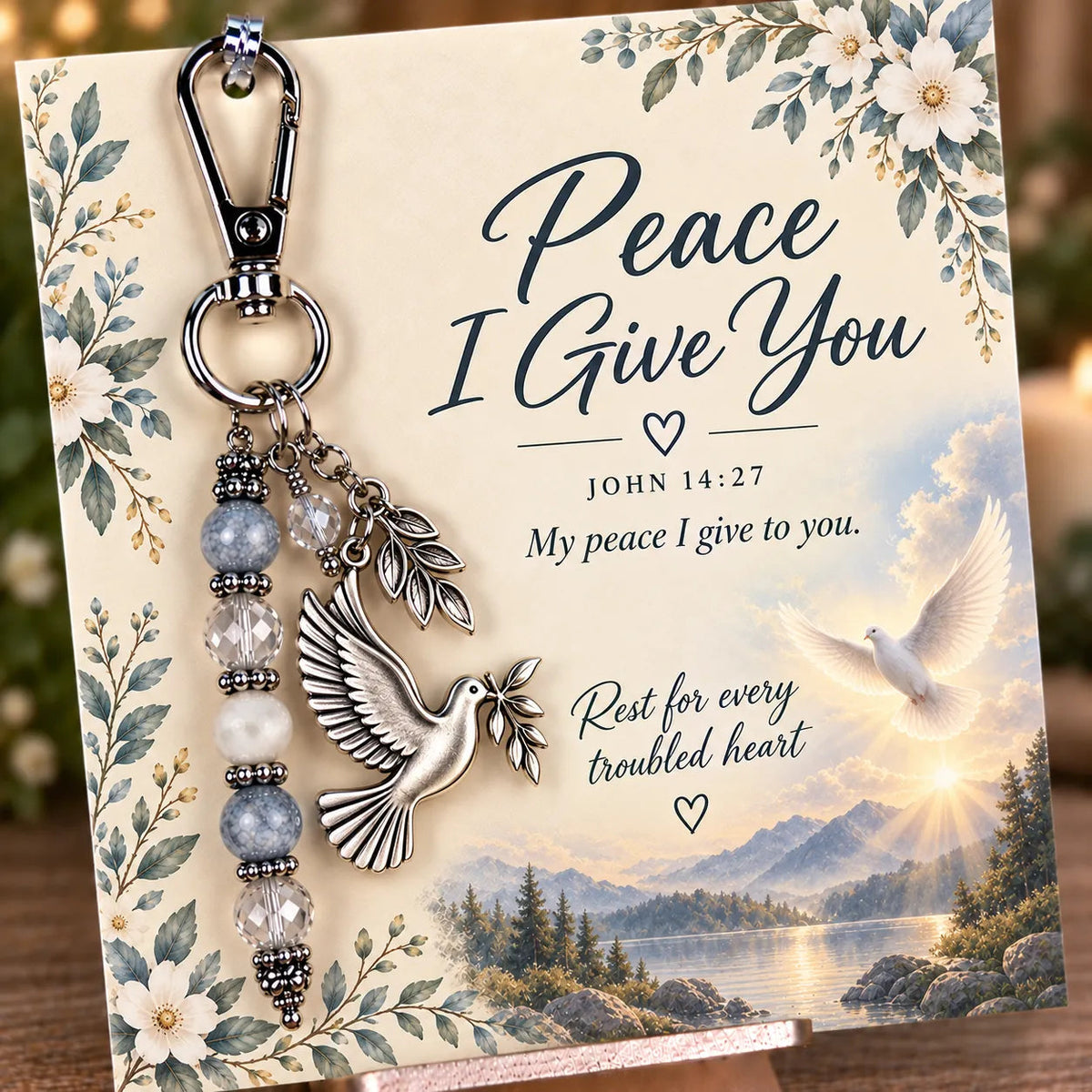 ⏳ Last Day 49% OFF – ✝️ Christian Scripture Keepsake Keychain | 23 Faith-Inspired Designs with Matching Devotional Card 🤍
