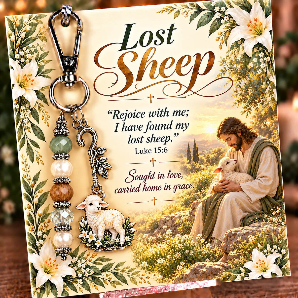⏳ Last Day 49% OFF – ✝️ Christian Scripture Keepsake Keychain | 23 Faith-Inspired Designs with Matching Devotional Card 🤍
