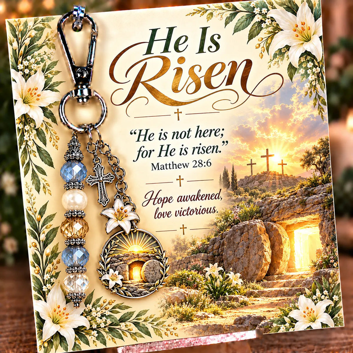 ⏳ Last Day 49% OFF – ✝️ Christian Scripture Keepsake Keychain | 23 Faith-Inspired Designs with Matching Devotional Card 🤍