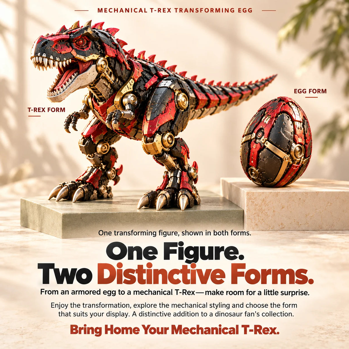 🎮🦖mechanical T-rex Egg | Transforming Dinosaur Figure