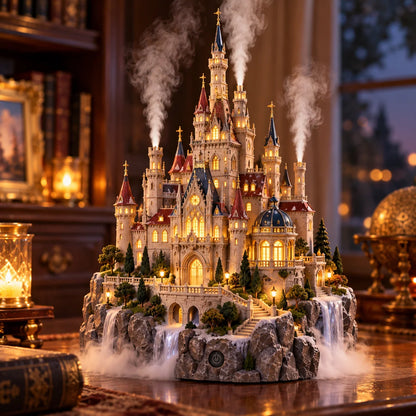 🔥LAST DAY 49% OFF🏰✨ Fairytale Castle Humidifier – Magical Mist, Glowing Windows & Storybook Home Decor