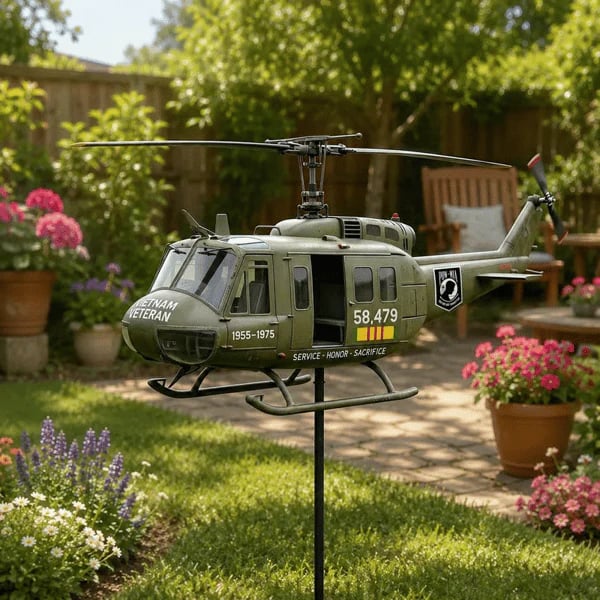 🔥Limited Time Promotion 50% OFF🔥 🎖️Vietnam Veteran UH-1 Helicopter Wind Spinner