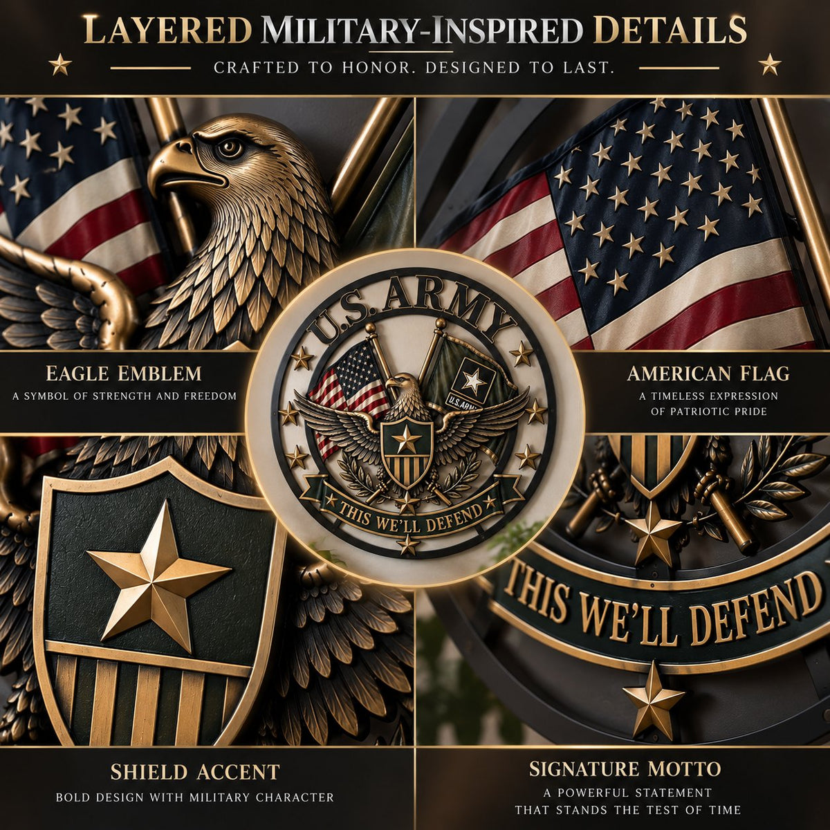 U.S. Army Tribute Wall Decor