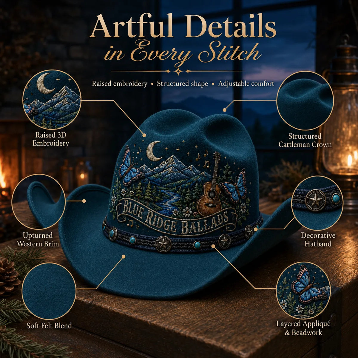 ⏳ Last Day 49% OFF – 🤠 Queen of Country 1946–2026 Tribute Cowboy Hat Collection | Premium Embroidered Western Hats With Guitar, Floral, Rhinestone & Country Music Legacy Designs 🎸✨