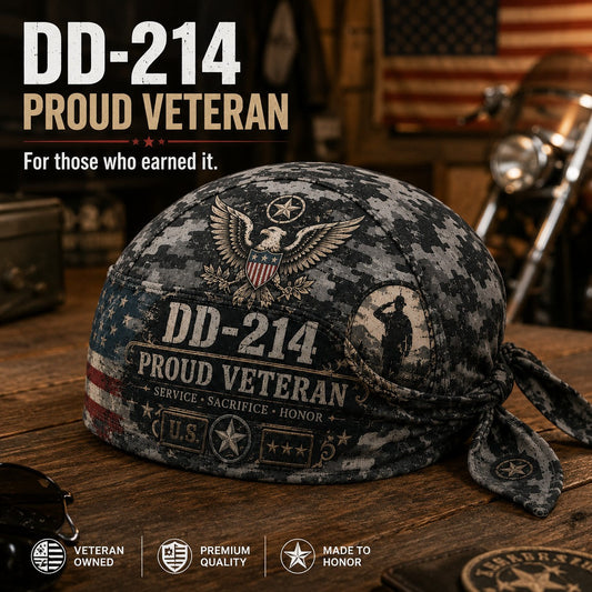 ⚡️Flash Sale 49% OFF - DD-214 Proud Veteran Riding Headwrap Cap