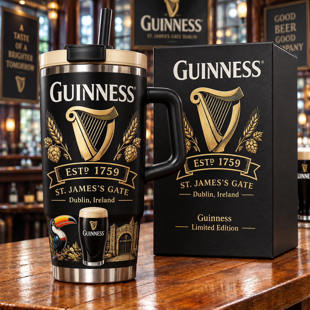 Guinness Limited Edition Heritage Insulated Travel Tumbler