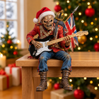 Iron Maiden Santa Eddie Christmas Figurine