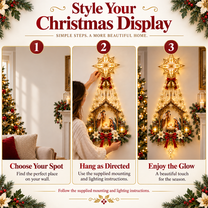 🔥 49% OFF Nativity Wall Light ✨-Star of Bethlehem Lighted Nativity Wall Decor – Bring the Heart of Christmas Home ✝️