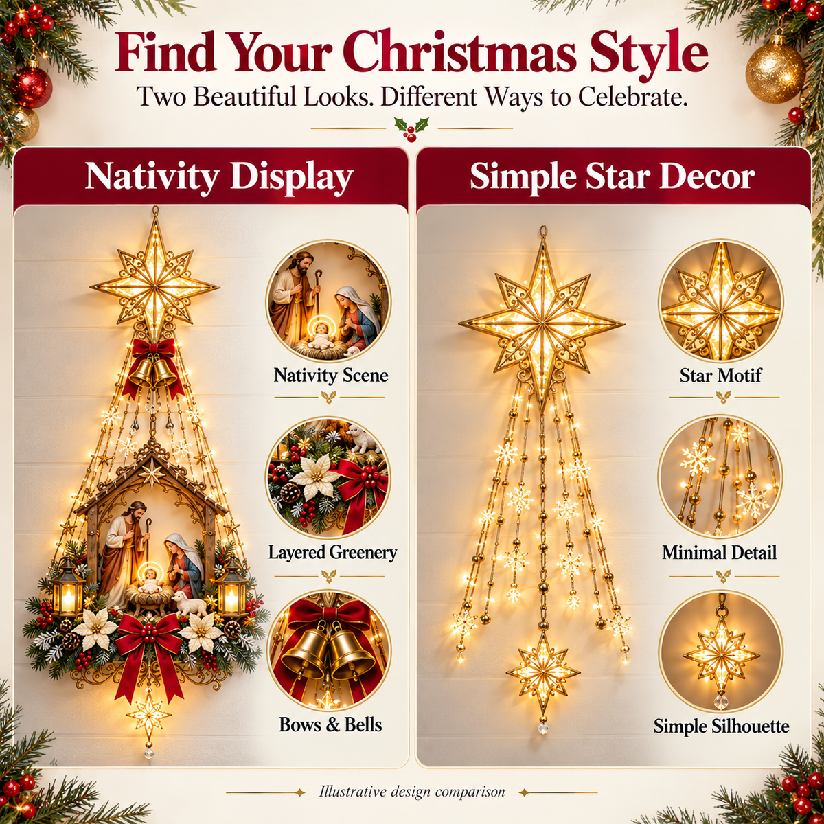 🔥 49% OFF Nativity Wall Light ✨-Star of Bethlehem Lighted Nativity Wall Decor – Bring the Heart of Christmas Home ✝️
