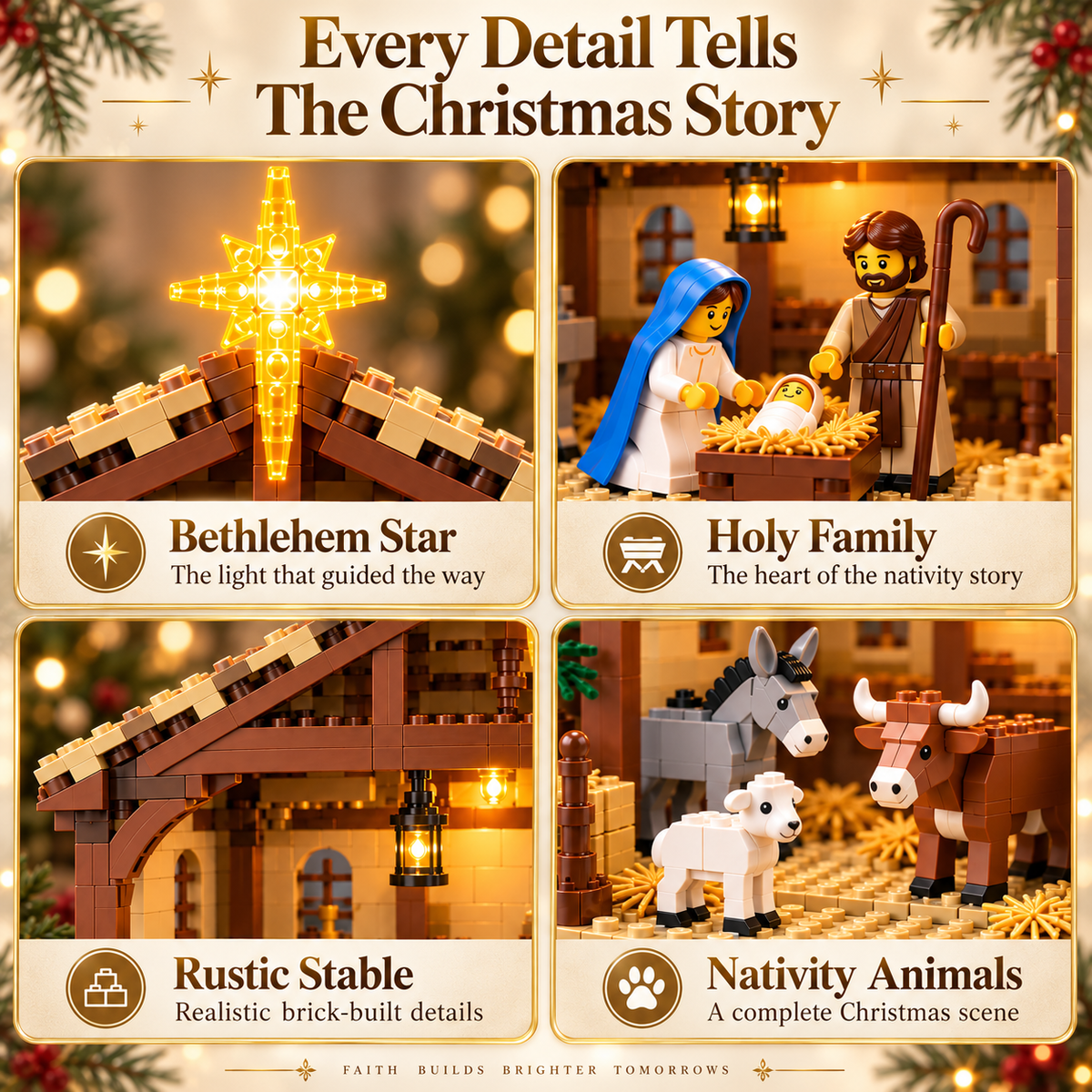 🔥Last Day 90% OFF🔥🌟The Nativity Story Building Block Set🎁
