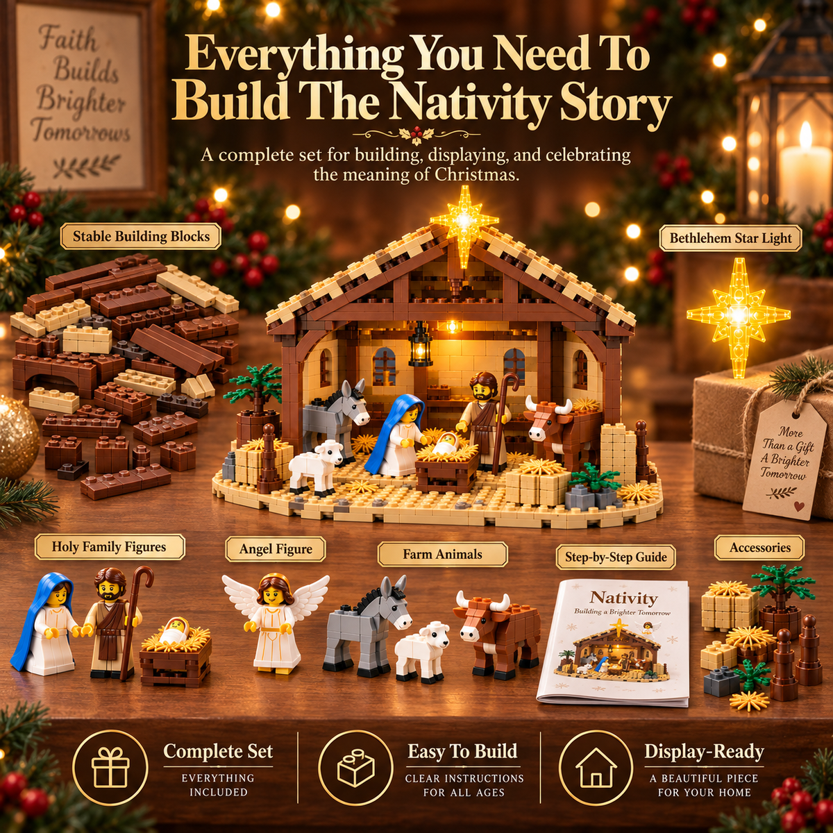 🔥Last Day 90% OFF🔥🌟The Nativity Story Building Block Set🎁