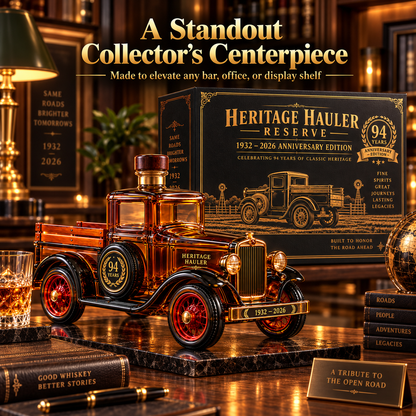 🚚 Heritage Hauler Reserve – 94th Anniversary Vintage Truck Whiskey Decanter (1932–2026) | Collector's Edition Gift