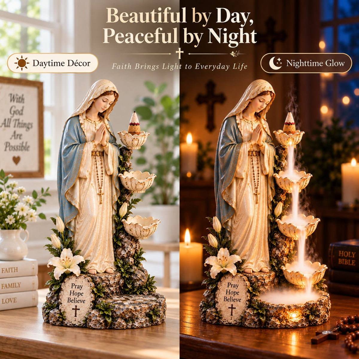 ✨ Last Day 49% OFF✨ Faith-Inspired Backflow Collection™ – Peaceful Christian Home Decor