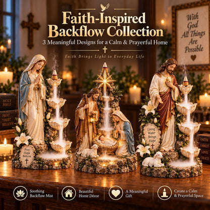 ✨ Last Day 49% OFF✨ Faith-Inspired Backflow Collection™ – Peaceful Christian Home Decor