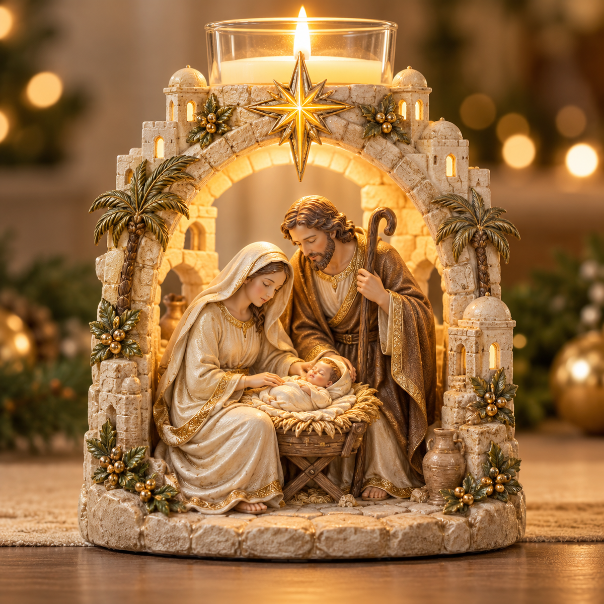 Light of Faith™ – Sacred Christian Candle Holder ✝️🕯️