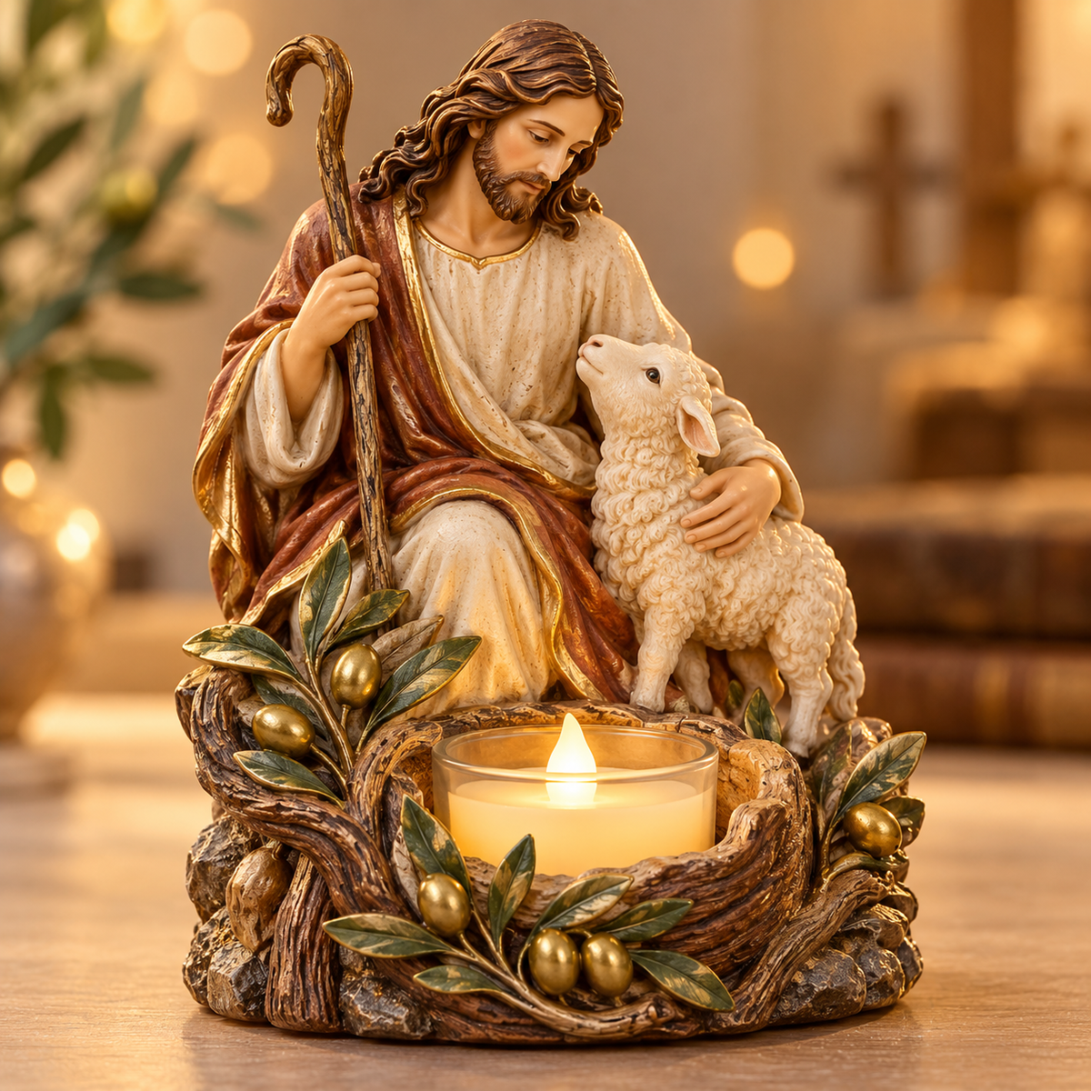 Light of Faith™ – Sacred Christian Candle Holder ✝️🕯️