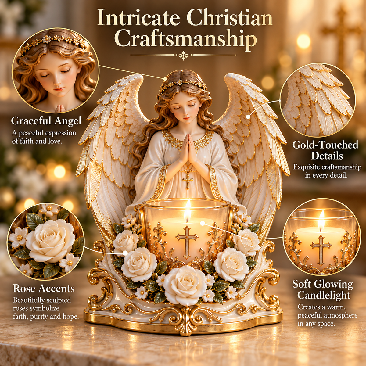 Light of Faith™ – Sacred Christian Candle Holder ✝️🕯️