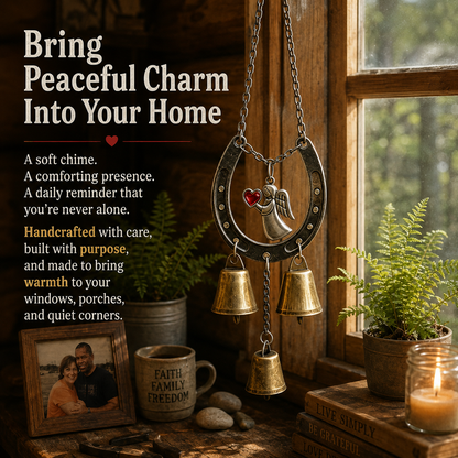 Horseshoe Angel Wind Chime ❤ ( by Jordan Maynard)