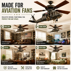 🔥 LAST DAY 50% OFF-🚁 Helicopter Ceiling Fan Decoration – Flying Aviation Display