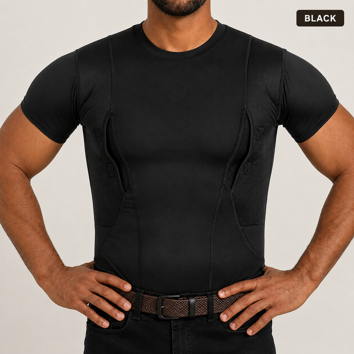 Ambidextrous Concealed Carry Compression Shirt