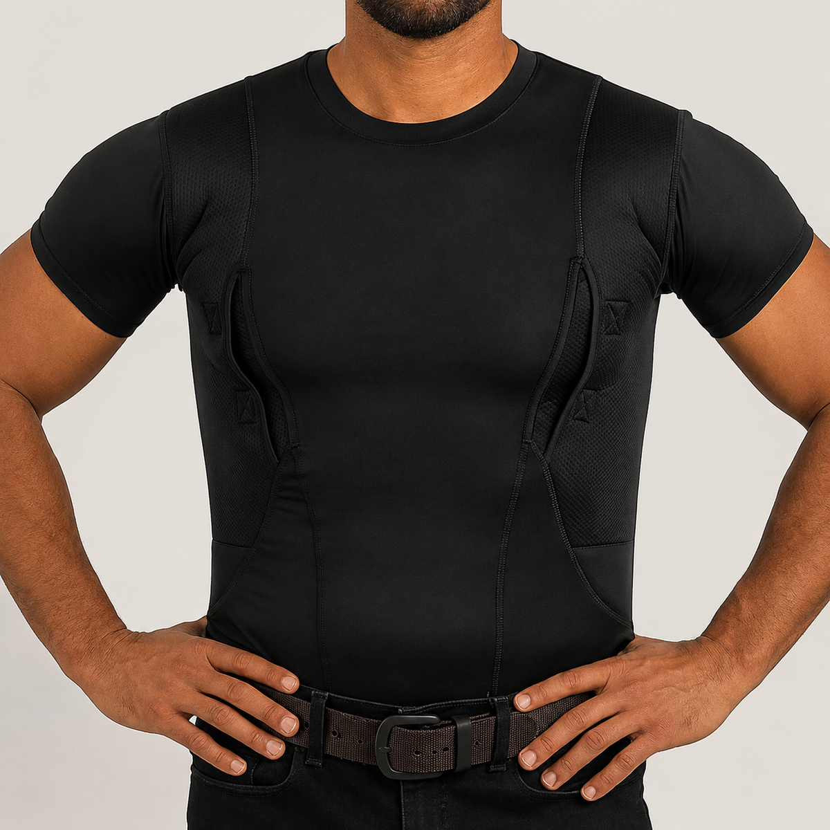 Ambidextrous Concealed Carry Compression Shirt