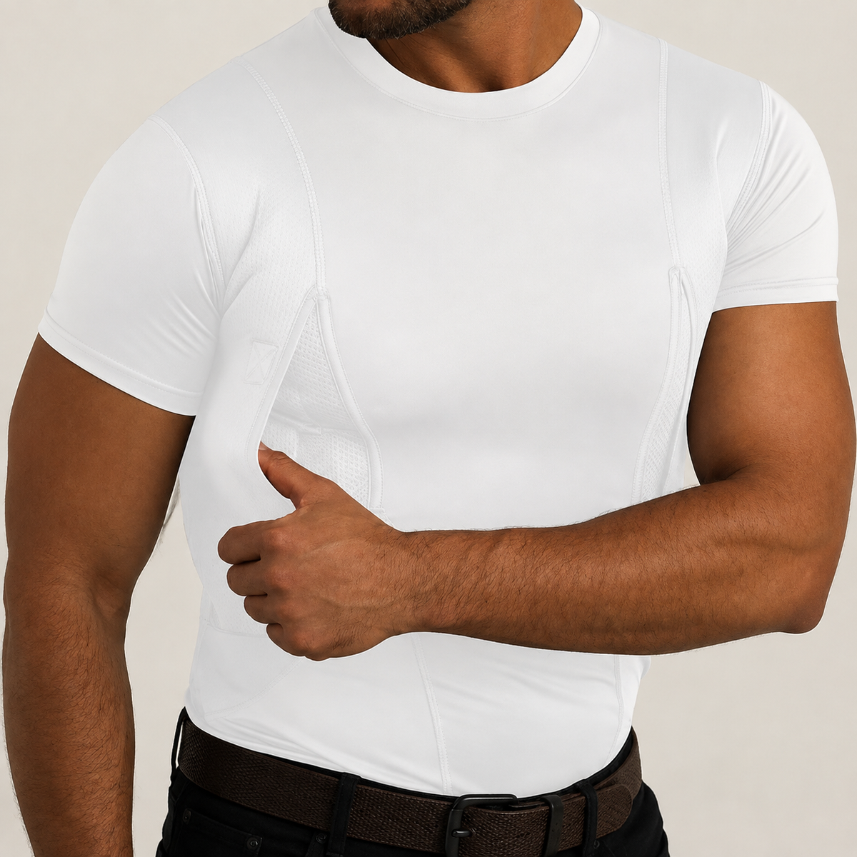 Ambidextrous Concealed Carry Compression Shirt
